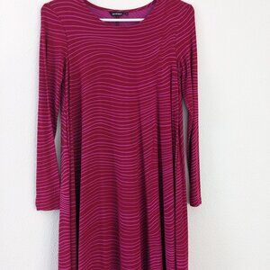 Marimekko Dress, Long Sleeves, Joyful Wavy Pattern, XS-S